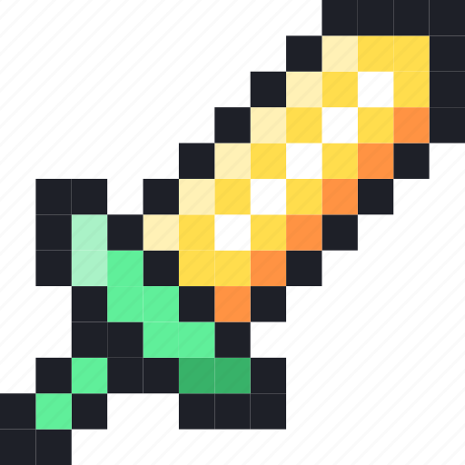 Pixel, arms, sword, fight, weapon, game icon - Download on Iconfinder