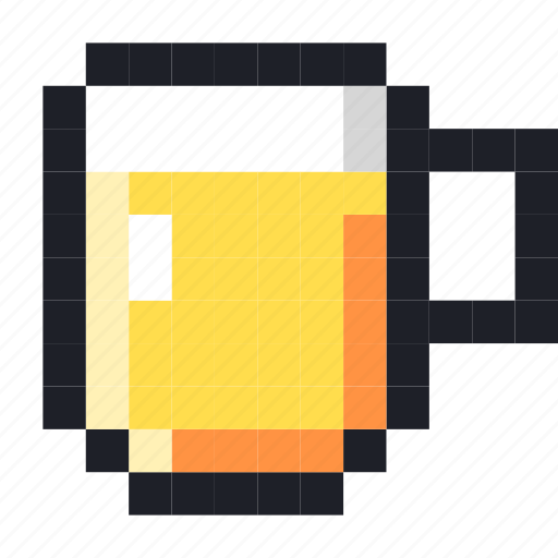 Pixel, beer, drink, glass, tea icon - Download on Iconfinder
