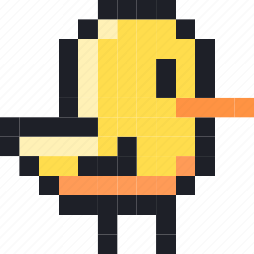 Pixel, duck, bird, animal, pet, cute icon - Download on Iconfinder