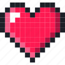 pixel, heart, medical, valentine, health