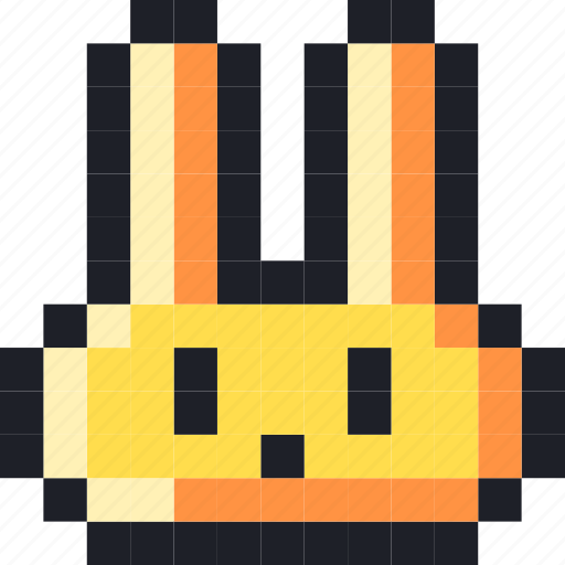 Pixel, rabbit, bunny, easter, easter egg, animal icon - Download on Iconfinder