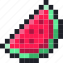 pixel, watermelon, food, fruit, cooking