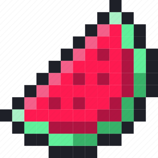 Pixel, watermelon, food, fruit, cooking icon - Download on Iconfinder