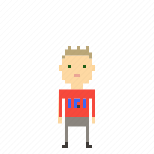 Boy, child, kid, man, person, pixels, avatar icon - Download on Iconfinder