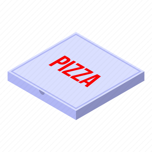 Box, business, carton, cartoon, food, isometric, pizza icon - Download on Iconfinder
