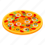 cartoon, food, internet, isometric, olives, pizza, sausage 