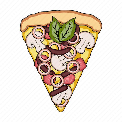 Fast food, food, ingredient, meat, mushroom, pizza, product icon - Download on Iconfinder