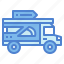 pizza, truck, food, delivery, transportation, shipping 