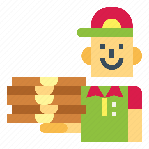 Delivery, man, pizza, service, shipping, people icon - Download on Iconfinder