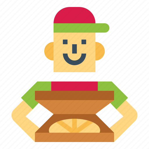 Delivery, man, pizza, service, shipping, people icon - Download on Iconfinder