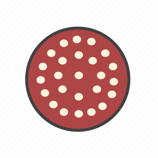 Food, ingredients, pepperoni, pizza topping icon - Download on Iconfinder