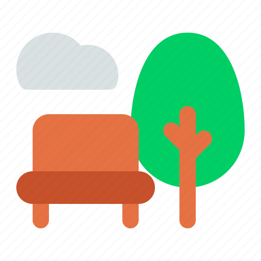 Park, tree, bench, nature icon - Download on Iconfinder