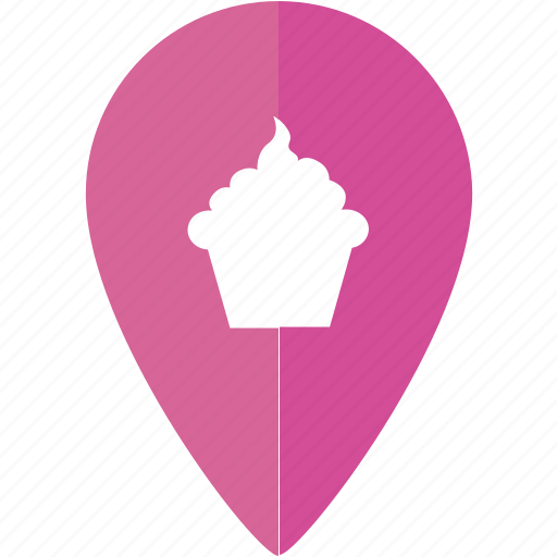 Coffee, cupcake, fika, hangout, location, marker, place icon - Download on Iconfinder