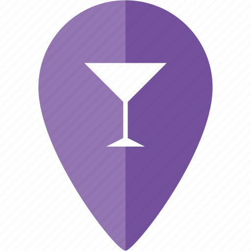 Bar, coctail, drink, location, marker, party, place icon - Download on Iconfinder