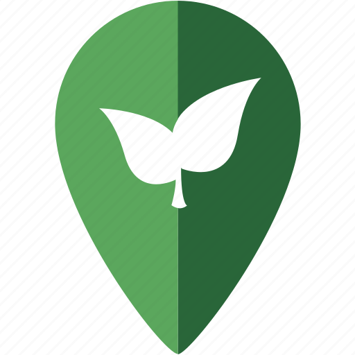 Eco, leaf, location, marker, nature, place icon - Download on Iconfinder
