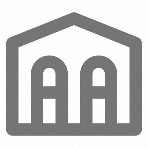 Warehouse, building, architecture, construction, location, property, storage icon - Download on Iconfinder