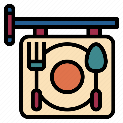Canteen, court, dish, food, restaurant, sign icon - Download on Iconfinder
