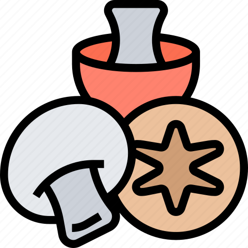 Mushroom, champignon, ingredient, cooking, vitamin icon - Download on Iconfinder