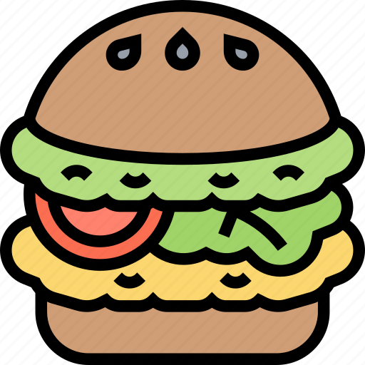 Veggie, patty, burger, vegetarian, protein icon - Download on Iconfinder