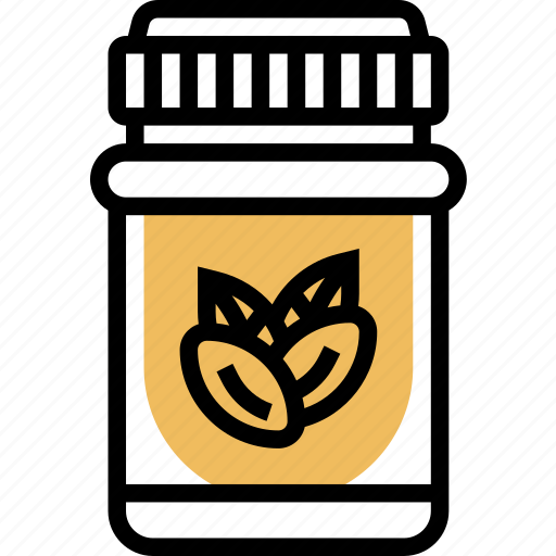 Almond, butter, paste, condiment, food icon - Download on Iconfinder