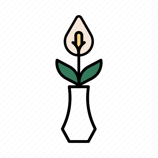 Peace lily, garden, plant, environment, houseplant, flower, spathiphyllum icon - Download on Iconfinder