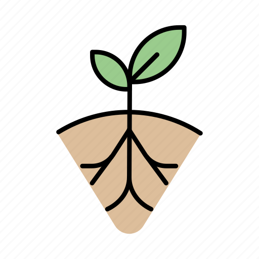 Root, plant, growth, agriculture, sprout, cultivate, planting icon - Download on Iconfinder