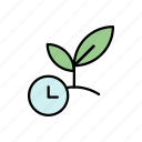 time, cosuming, timer, agriculture, growing, sapling, germinate