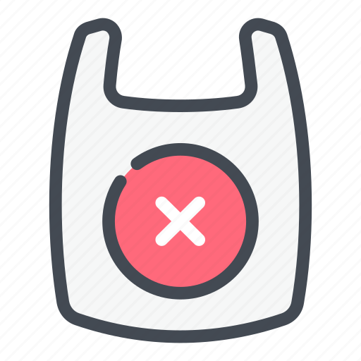 Bag, plastic, shop, cross, delete, remove, no icon - Download on Iconfinder