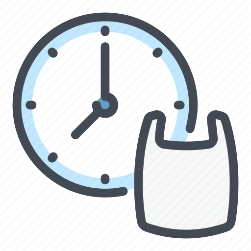 Bag, plastic, time, timer, clock icon - Download on Iconfinder