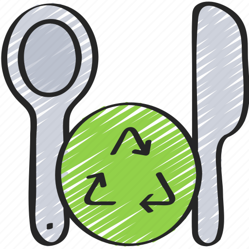 Cutlery, planet, plastic, pollution, reduce, reusable icon - Download on Iconfinder