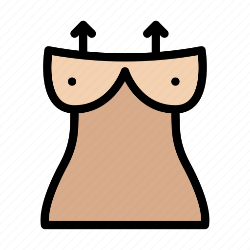 Asymmetry, augmentation, breast, liposuction, surgery icon - Download on Iconfinder