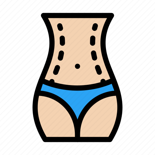 Abdominoplasty, belly, liposuction, plastic, surgery icon - Download on Iconfinder