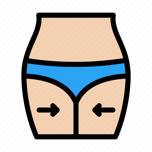 Augmentation, cellulite, plastic, surgery, thigh icon - Download on Iconfinder
