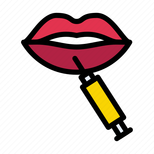 Injection, lips, medical, surgery, vaccine icon - Download on Iconfinder