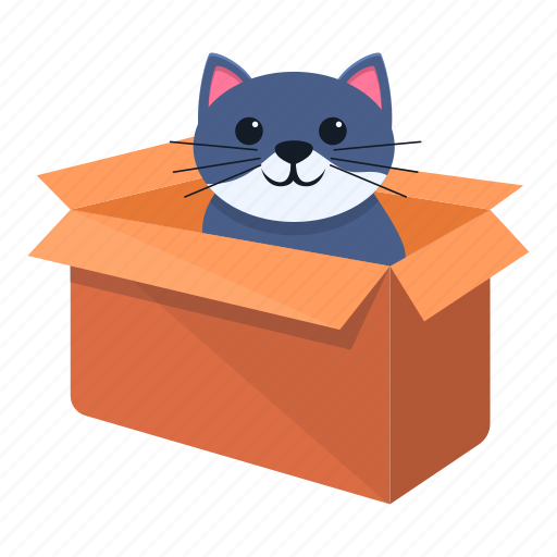 Cat, play, box, pet icon - Download on Iconfinder