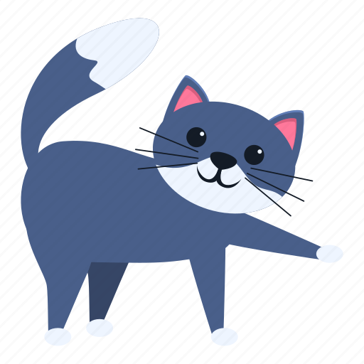Playful, cat, character, tail icon - Download on Iconfinder