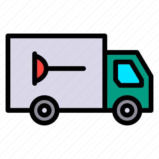 Car, pipe, plumber, truck, vehicle icon - Download on Iconfinder