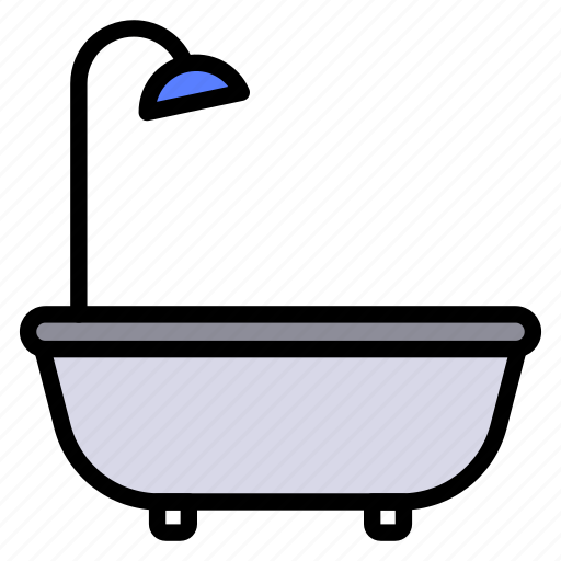 Bathroom, bathtub, plumber, shower, water icon - Download on Iconfinder