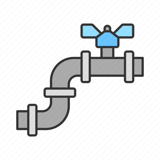 Bathroom, bib tap, pipe, pipeline, supply, valve, water icon - Download on Iconfinder