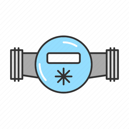 Counter, measurement, meter, metering, pipe, plumbing, water icon - Download on Iconfinder