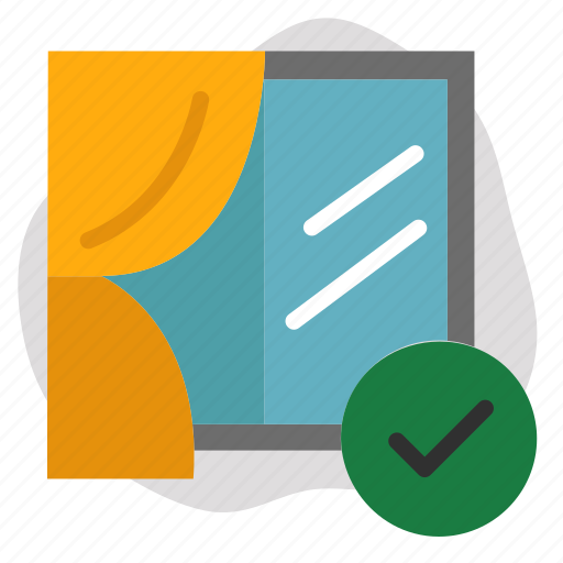 Close, correct, curtain, window icon - Download on Iconfinder