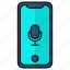 microphone, mobile, phone, podcast, record, smartphone 