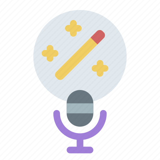Podcast, fantasy, radio, voice, magic icon - Download on Iconfinder