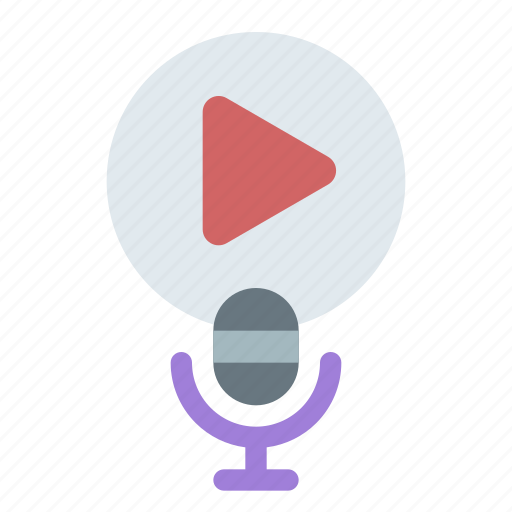Podcast, play, audio, media, button icon - Download on Iconfinder