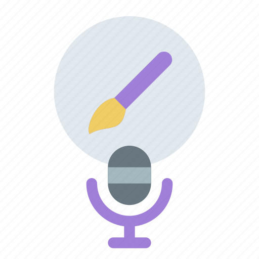 Podcast, voice, radio, art, microphone icon - Download on Iconfinder