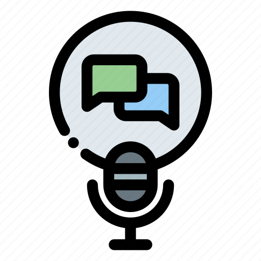 Podcast, chat, voice, speech, bubble icon - Download on Iconfinder