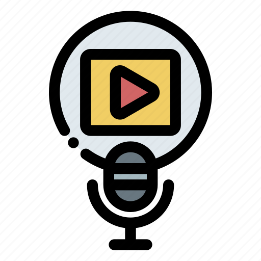 Podcast, film, video, movie, microphone icon - Download on Iconfinder