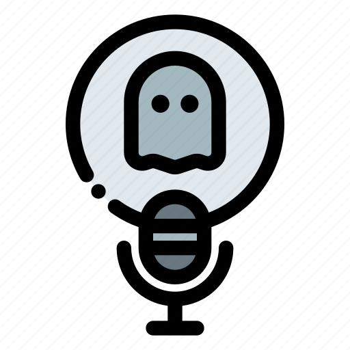 Podcast, horror, voice, entertainment, halloween icon - Download on Iconfinder