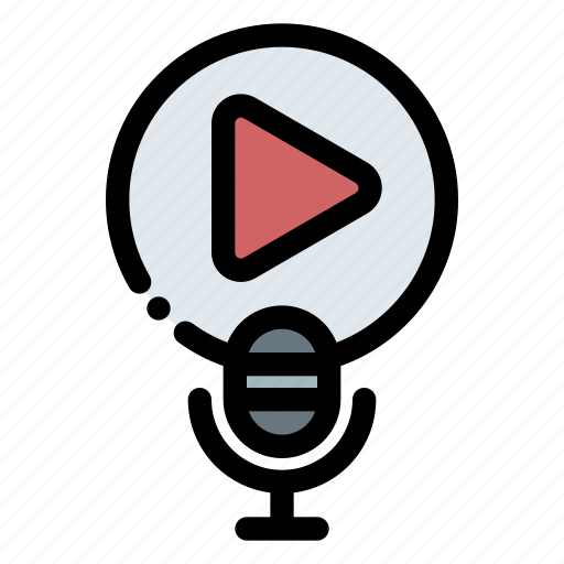 Podcast, play, audio, media, button icon - Download on Iconfinder