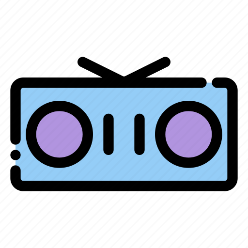 Radio, sound, music, fm, vintage icon - Download on Iconfinder